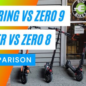 Speedway Leger vs Emove Touring vs Zero 9 vs Zero 8 - (2021) A Big Guy Electric Scooter Review 4K