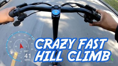 Crazy Fast Electric Scooter Hill Climb Test #shorts