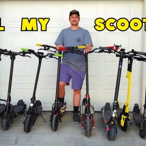 Scooter Check! Looking At All My Electric Scooters + Garage Tour