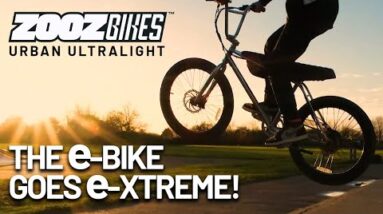 The ZOOZ Urban Ultralight electric bike (BMX) is unlike anything you've ever seen or ridden before!