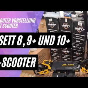 VSETT E-Scooter (VSETT 8, VSETT 9+ und VSETT 10+) von 600W Singlemotor bis 2800W Dualmotor