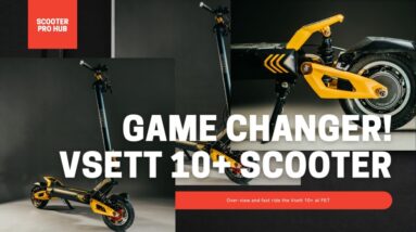 Brand New VSETT 10+ escooter review and ride at PET Leyton