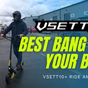 Vsett 10+ ride and closer look. A quality, fast escooter.