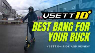 Vsett 10+ ride and closer look. A quality, fast escooter.