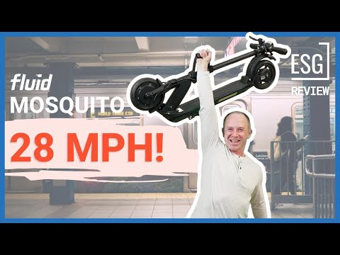 NEW Ultraportable Scooter Goes 28 mph! - Fluid Mosquito Review