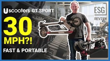 30 MPH Scooter You Can Bicep Curl - NEW UScooters GT Sport Review