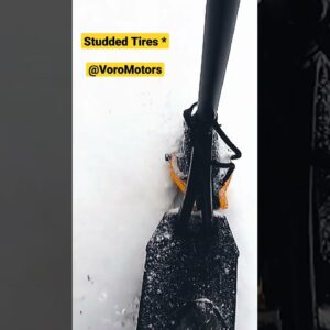 How to ride your electric scooter in the snow. #shorts